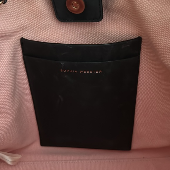 Sophia Webster MONOCHROME TAYA RAFFIA TOTE VGUC - Picture 8 of 8